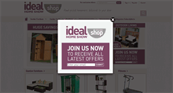 Desktop Screenshot of idealhomeshowshop.co.uk