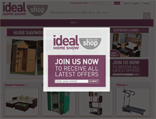 Tablet Screenshot of idealhomeshowshop.co.uk